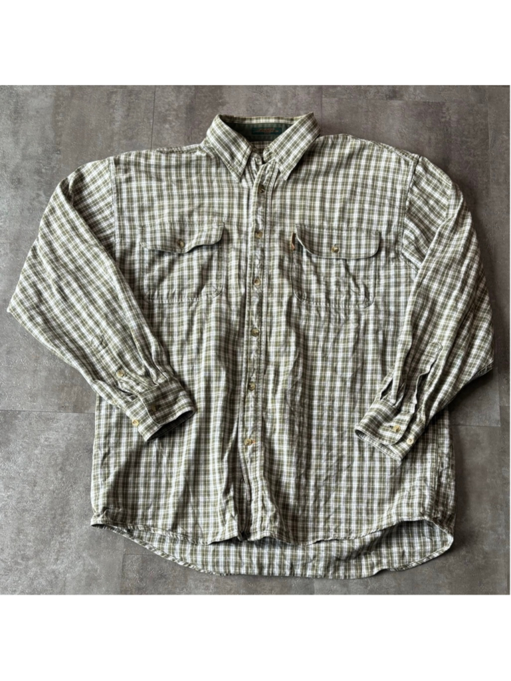 Vintage Wolverine Workwear Flannel Mens Large Green Plaid